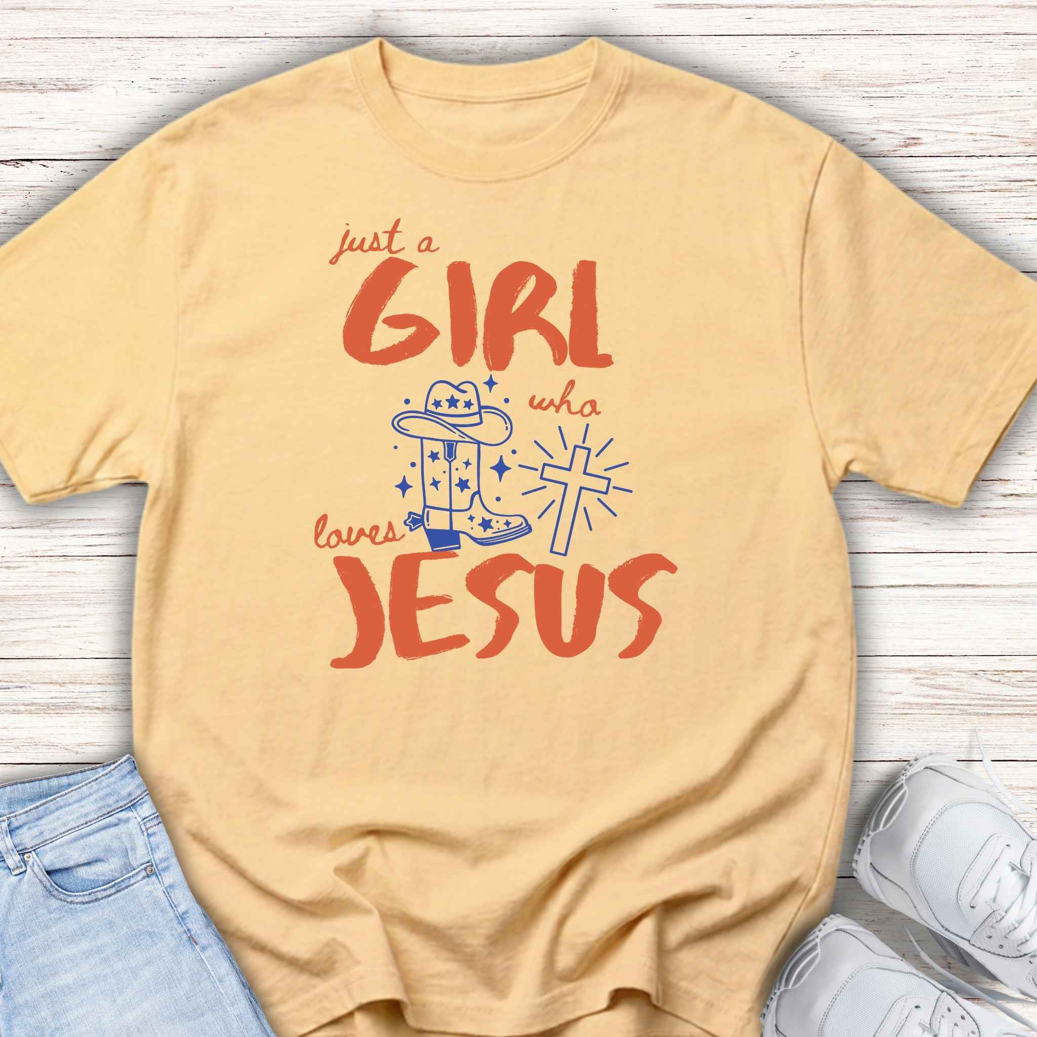 Girls Who Love Jesus Youth Tee — Cute Faith-Based Christian Shirt