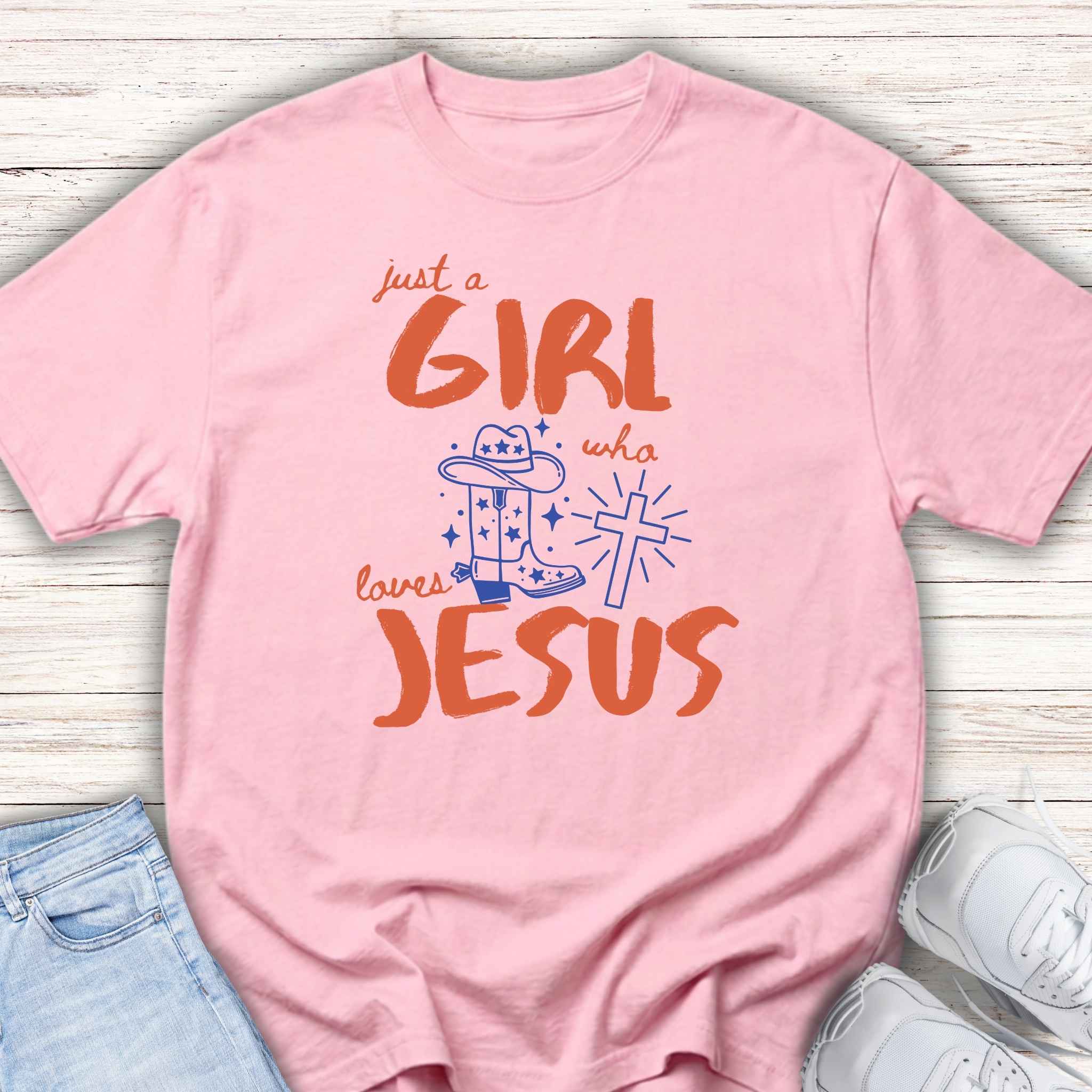 Girls Who Love Jesus Youth Tee — Cute Faith-Based Christian Shirt