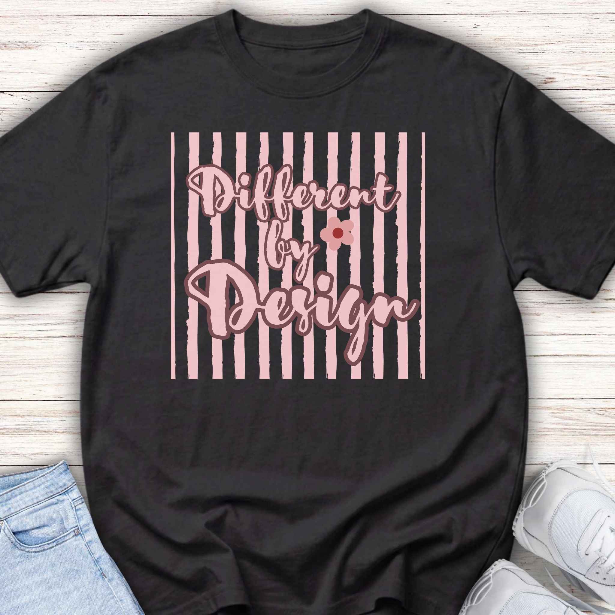 Youth Tee — "Different by Design" striped tee