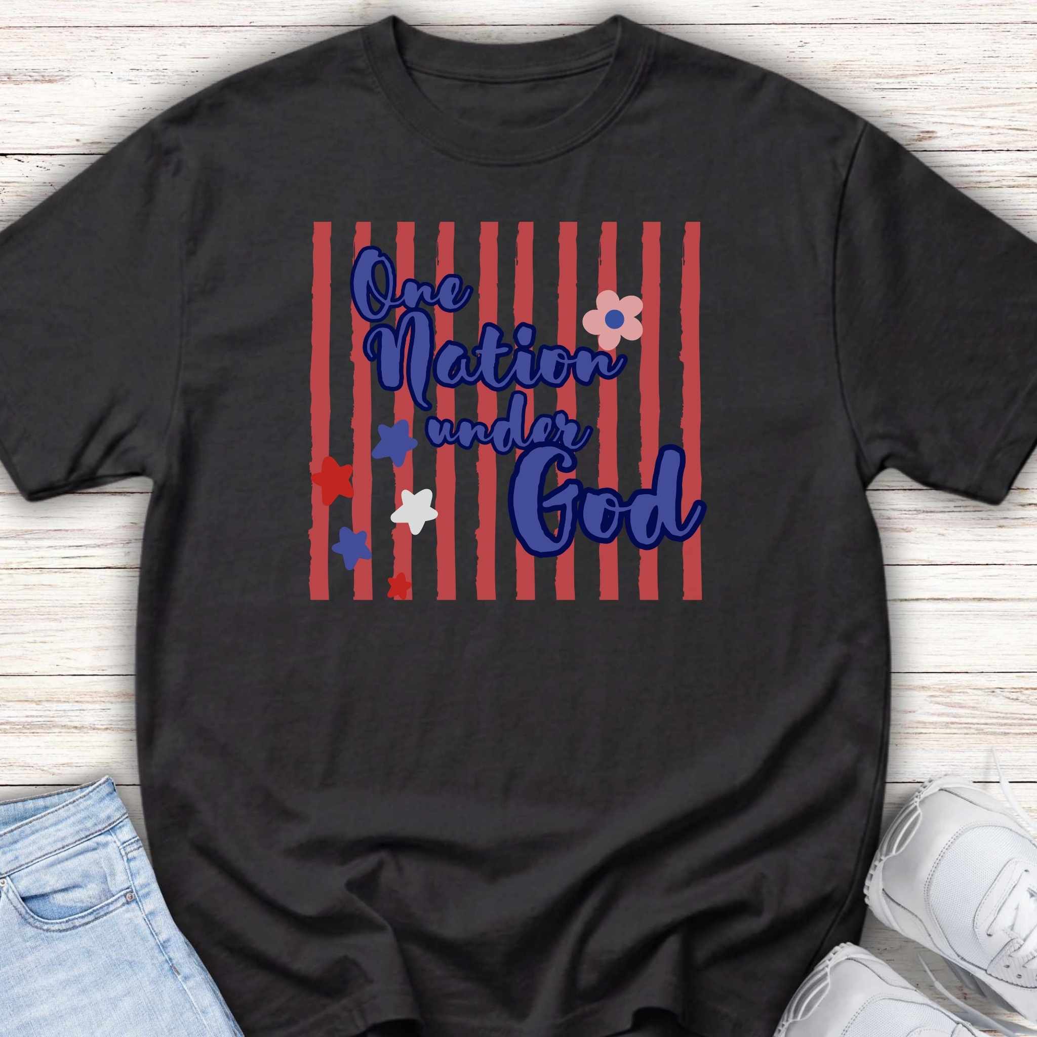 Youth Tee — 'One Nation Under God'4th of July Tee