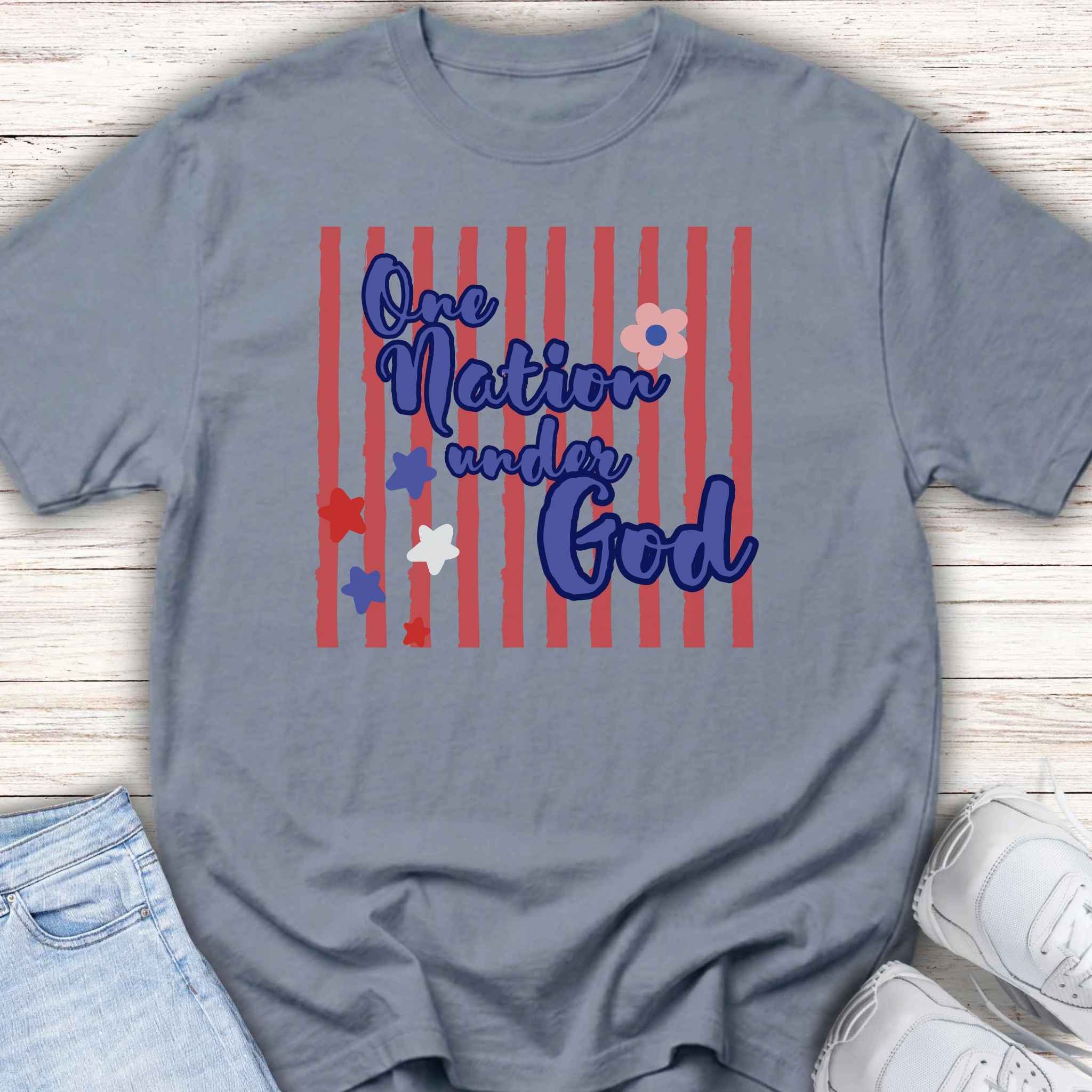 Youth Tee — 'One Nation Under God'4th of July Tee