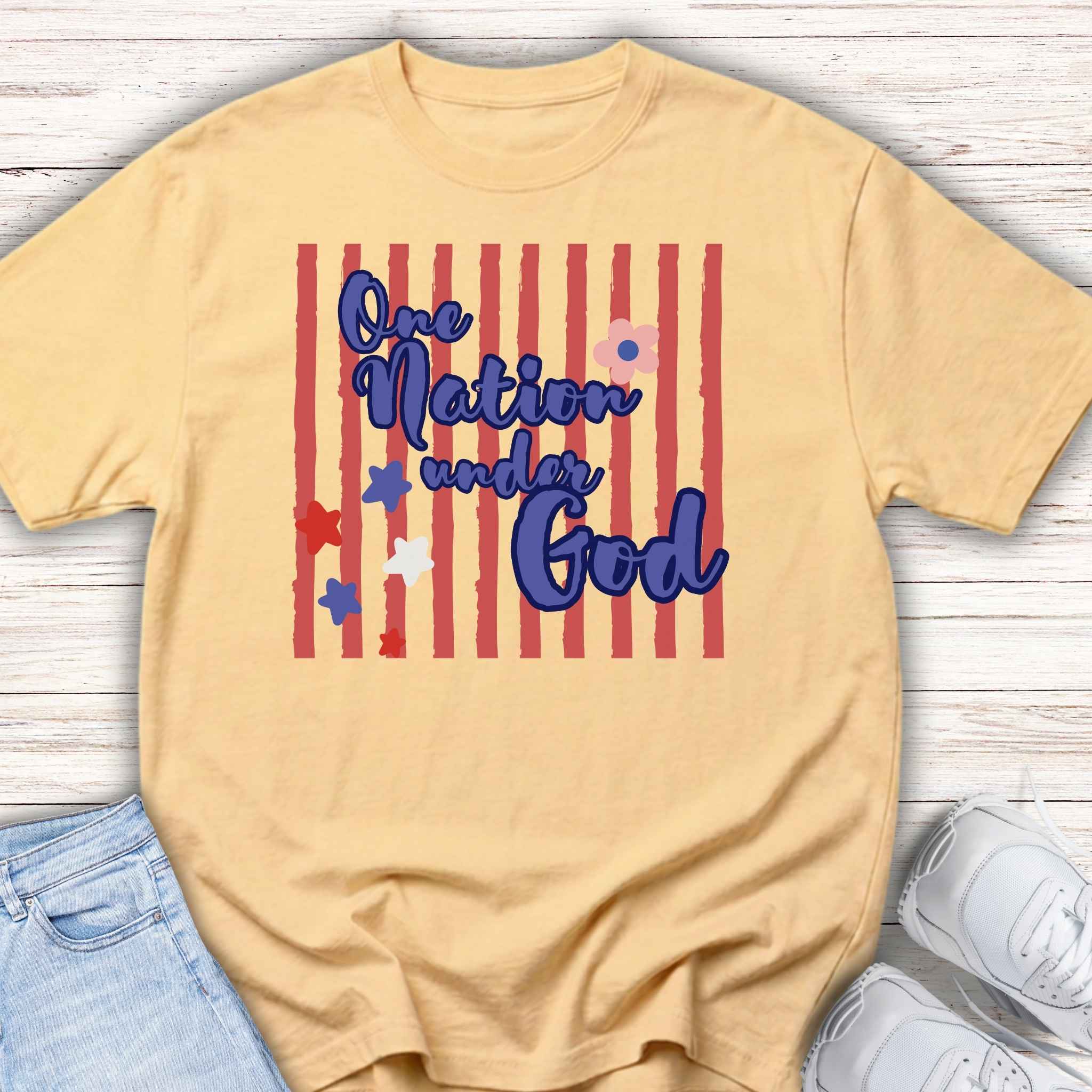 Youth Tee — 'One Nation Under God'4th of July Tee