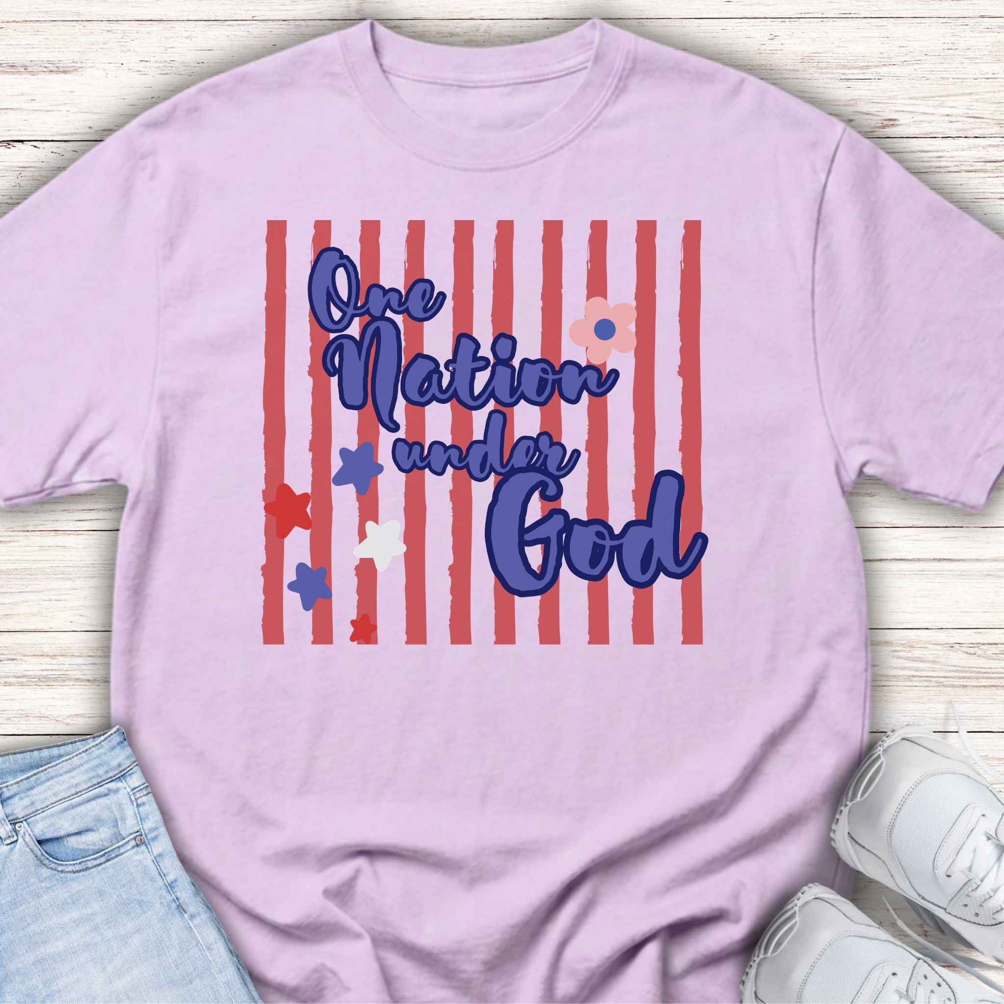 Youth Tee — 'One Nation Under God'4th of July Tee