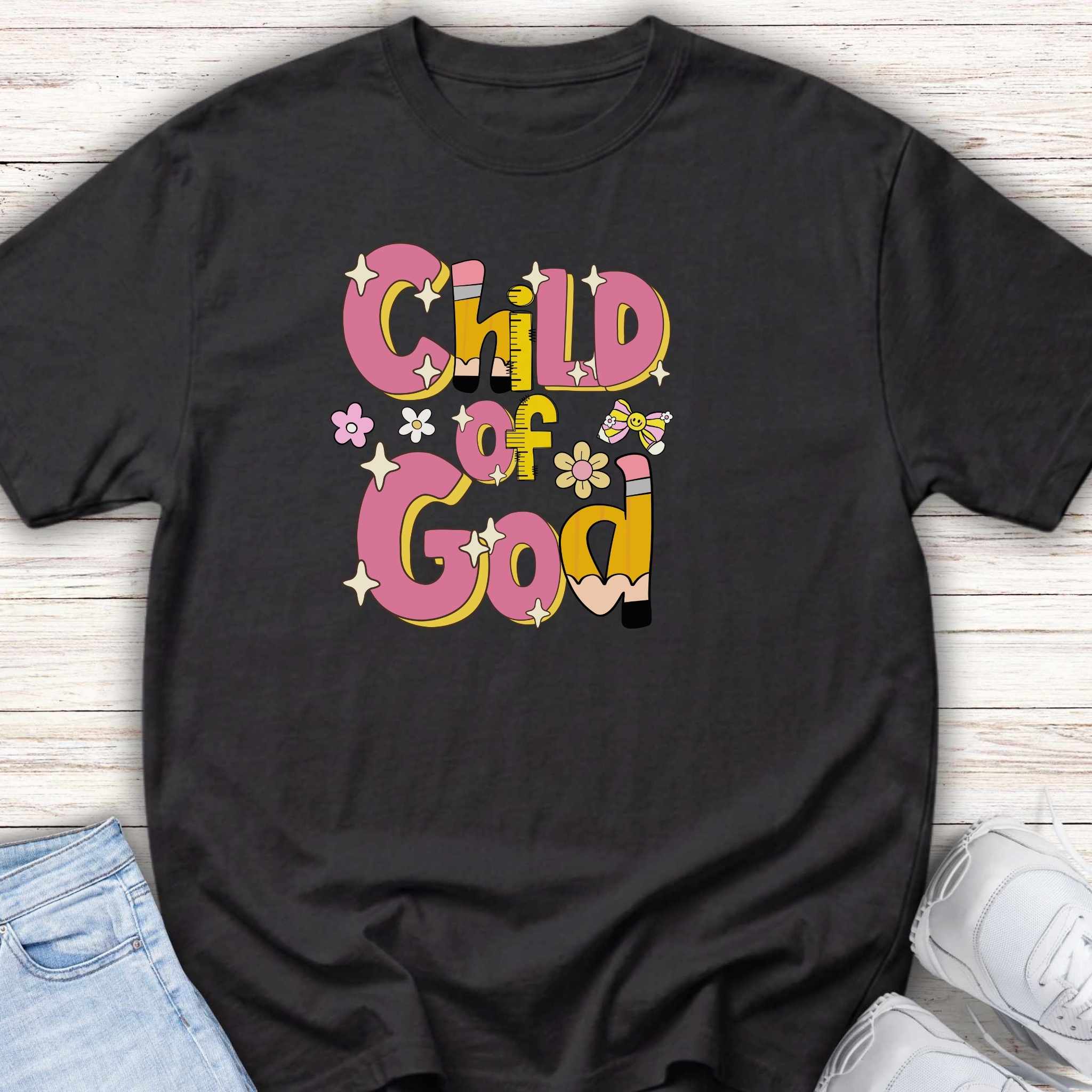 Child of God Youth Tee — Cute Floral Faith T-Shirt