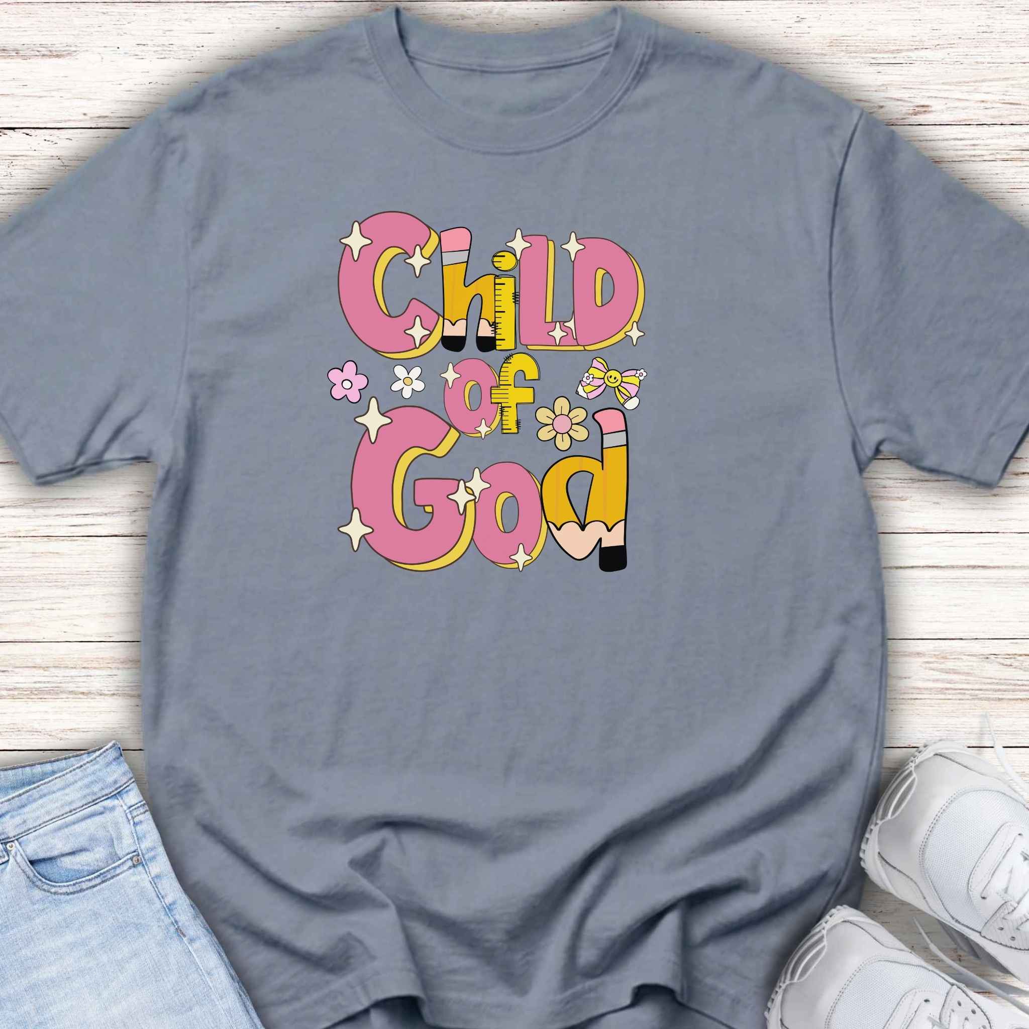 Child of God Youth Tee — Cute Floral Faith T-Shirt