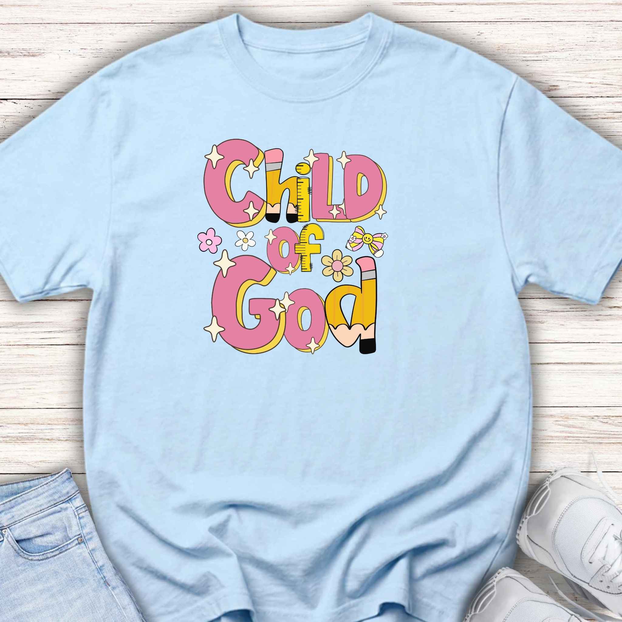 Child of God Youth Tee — Cute Floral Faith T-Shirt
