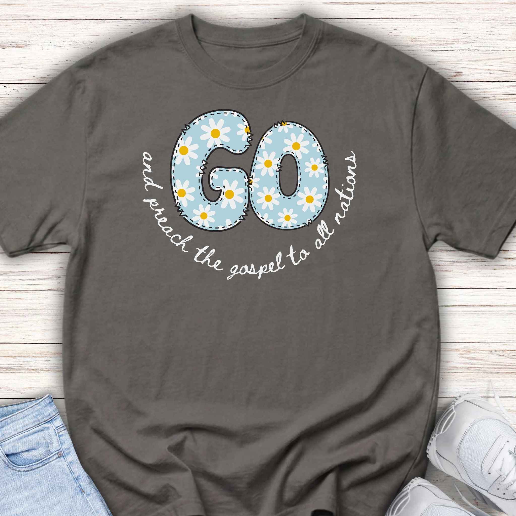 Cute Daisy "Go" and preach the Gospel Youth Tee