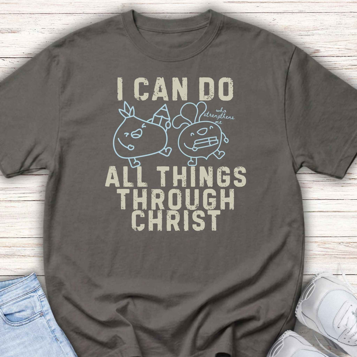 Youth Tee — "I Can Do All Things Through Christ"