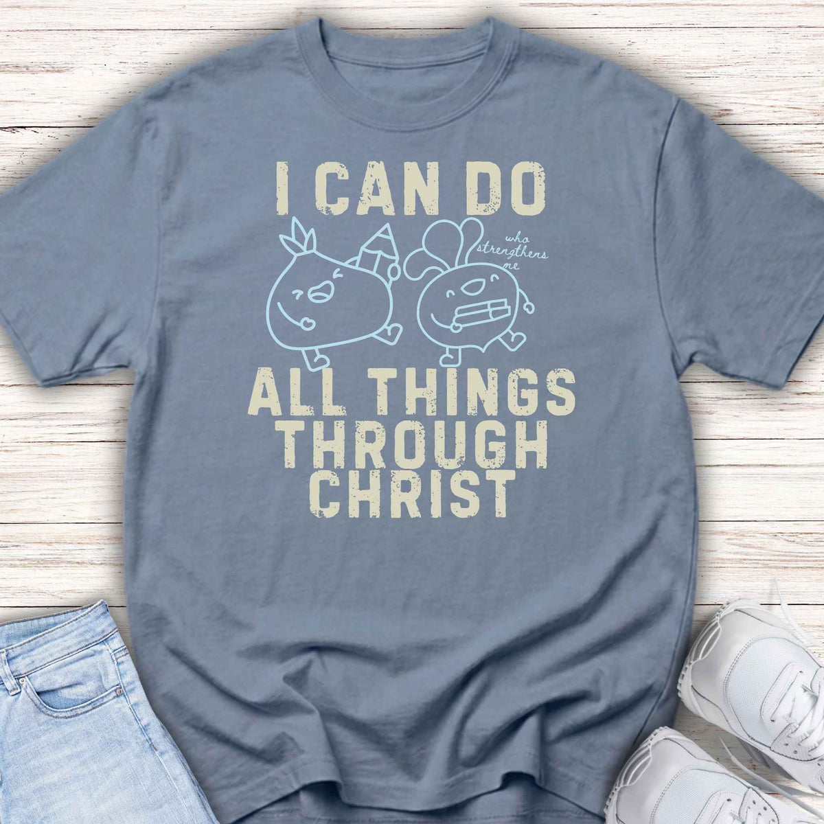 Youth Tee — "I Can Do All Things Through Christ"