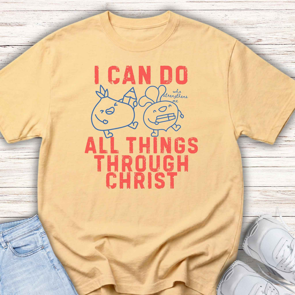 Youth Tee — "I Can Do All Things Through Christ"