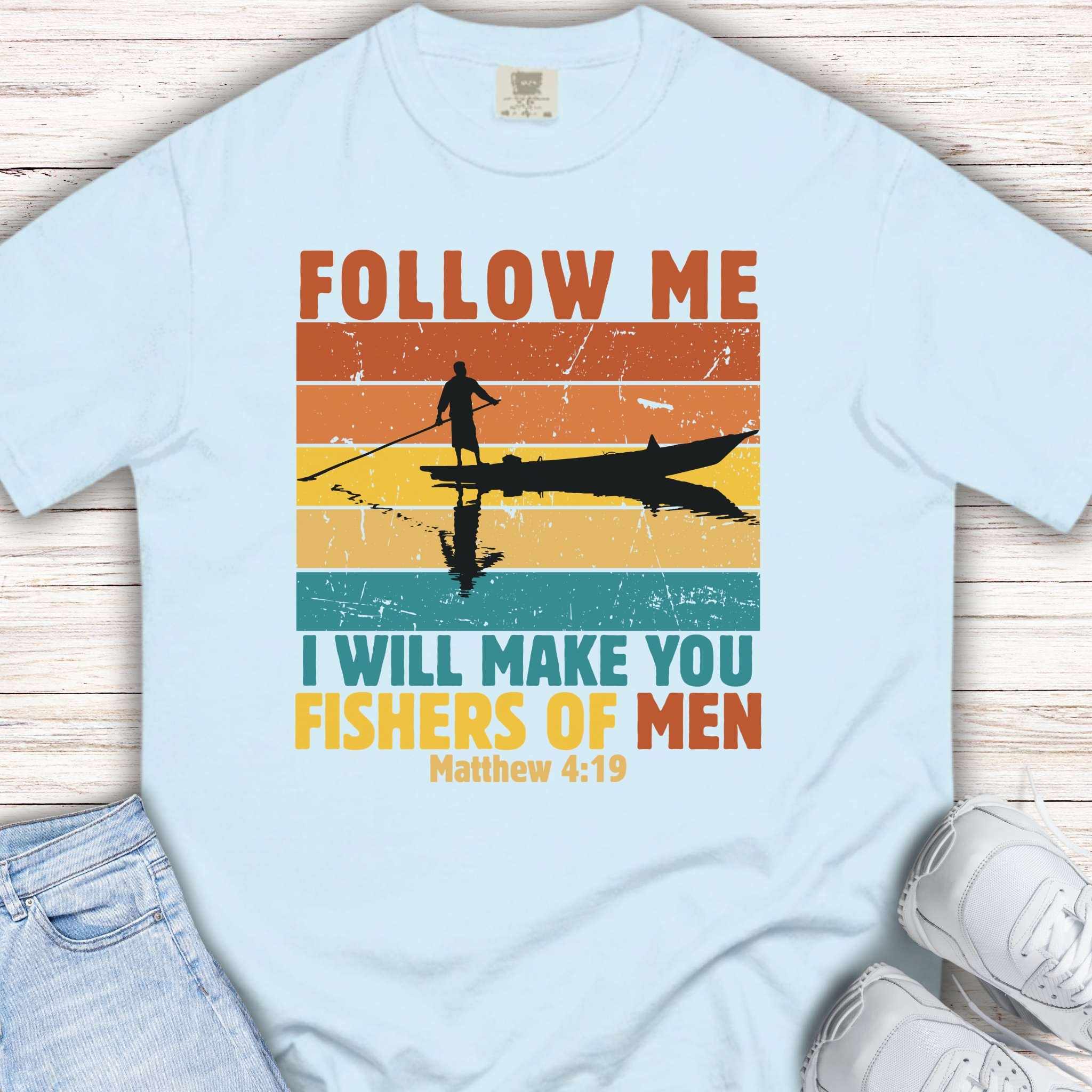 Youth Tee — "Follow Me: I Will Make You Fishers of Men" Christian Tee