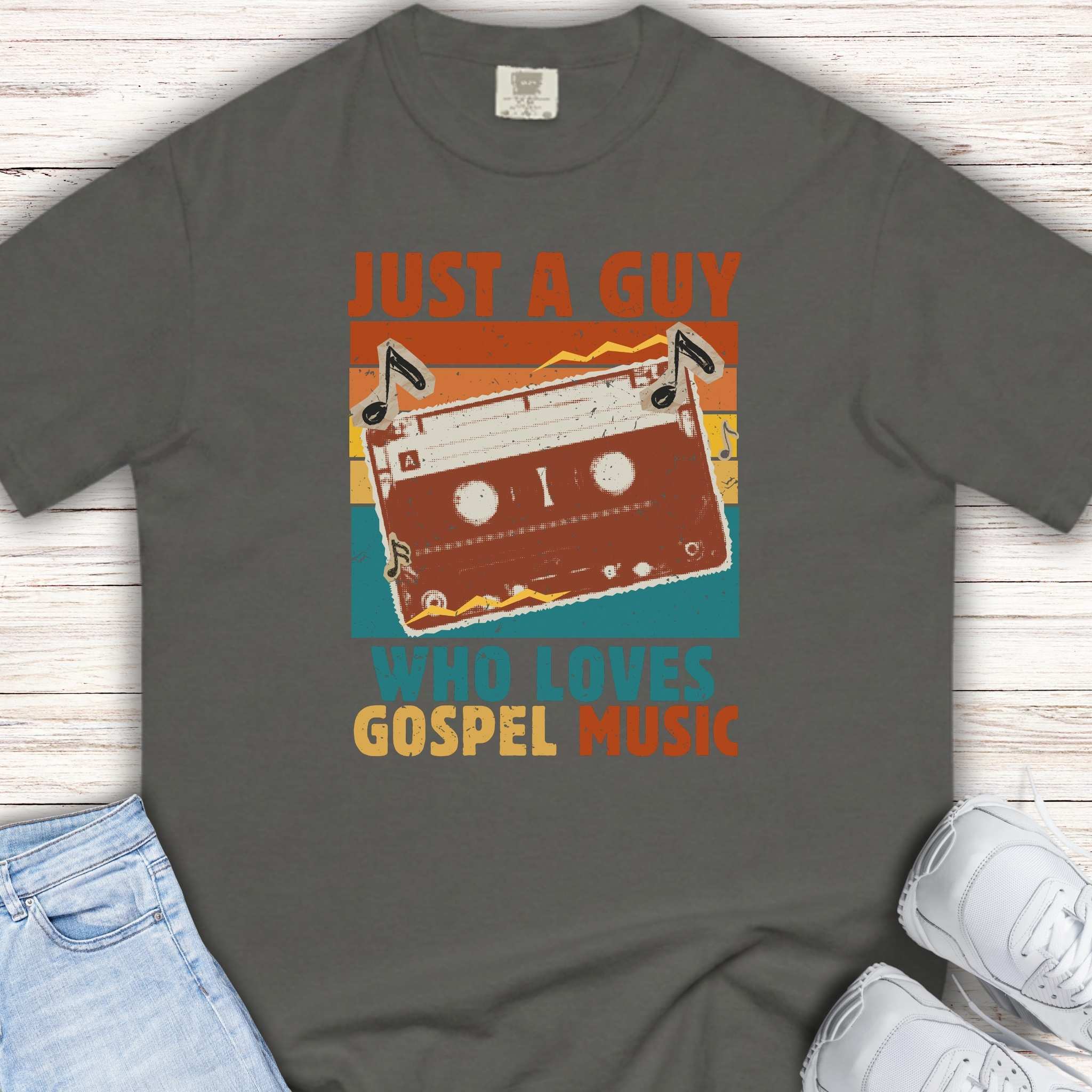 Youth Tee – “Just A Guy Who Loves Gospel Music” Retro Tee