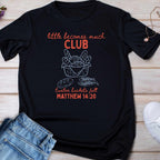 Retro "Little Becomes Much" Kids Christian T-Shirt | 5 Loaves and 2 Fish Miracle