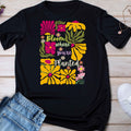 Kids T‑Shirt — "Bloom Where You're Planted" Floral Graphic Tee