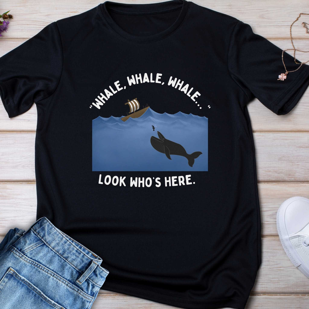“Whale, Whale, Whale… Look Who’s Here” Funny Jonah Bible Graphic Tee