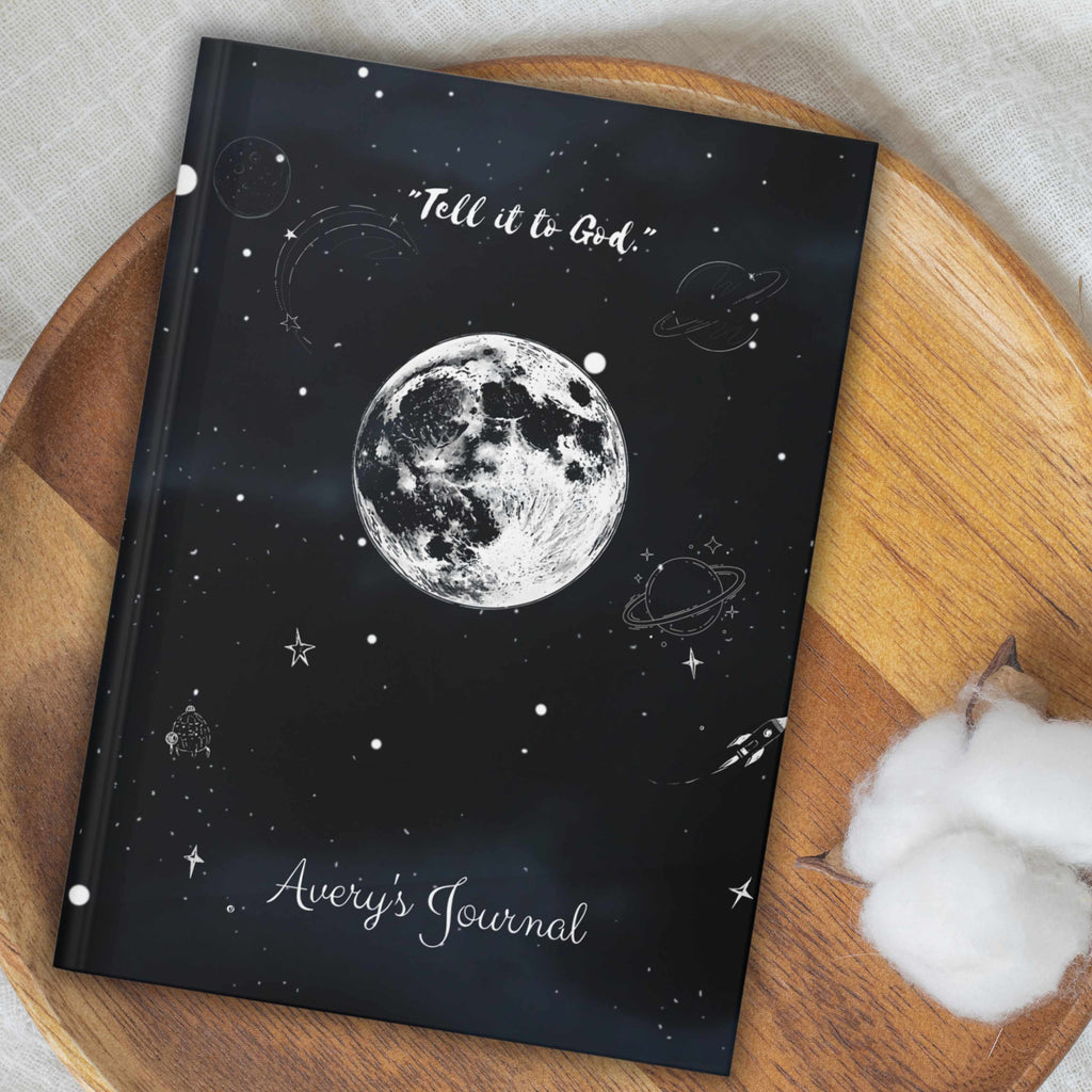 Moonlight Prayer Journal — "Tell it to God" Hardcover Journal