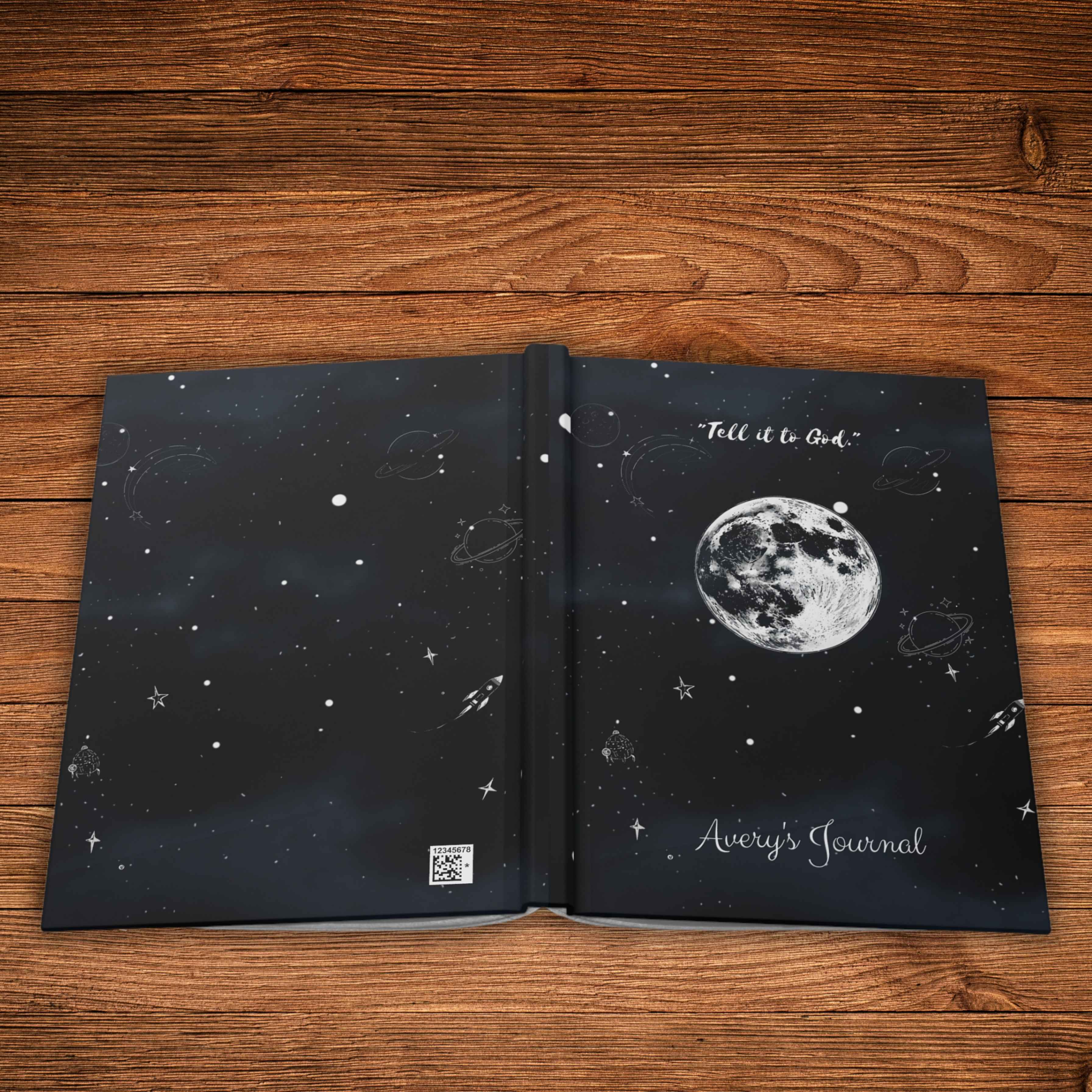 Moonlight Prayer Journal — "Tell it to God" Hardcover Journal
