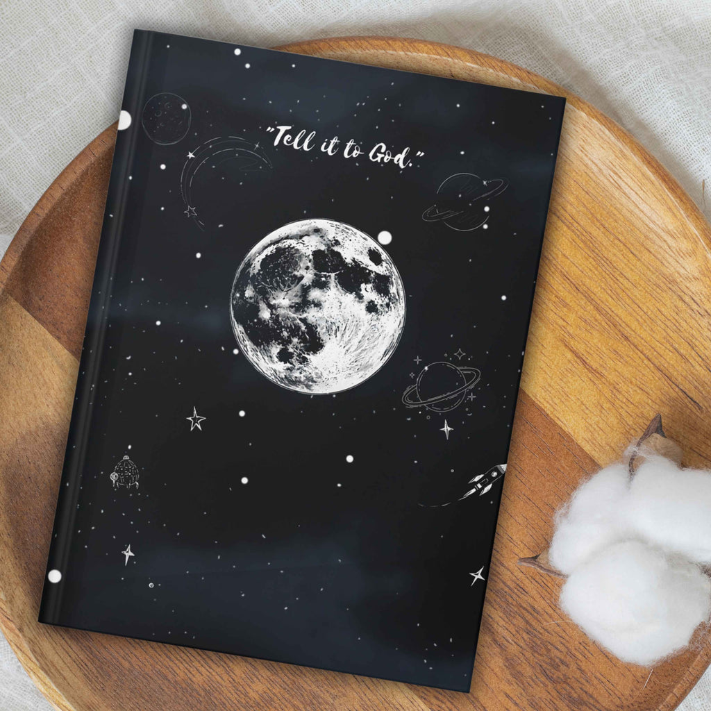 Moonlight Prayer Journal — "Tell it to God" Hardcover Journal
