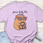 Youth Tee — 'Jesus Take the Wheel' Capybara