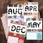 2026 Dog Watercolor Printable Calendar