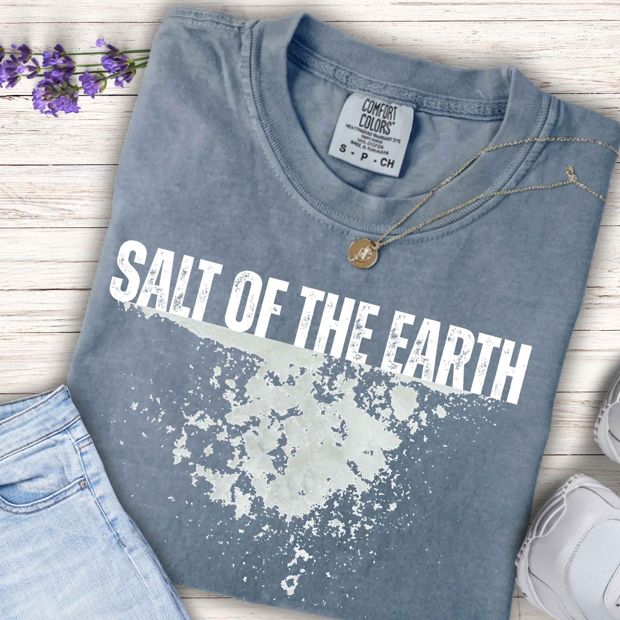 Youth Tee — "Salt of the Earth" Distressed Graphic Tee