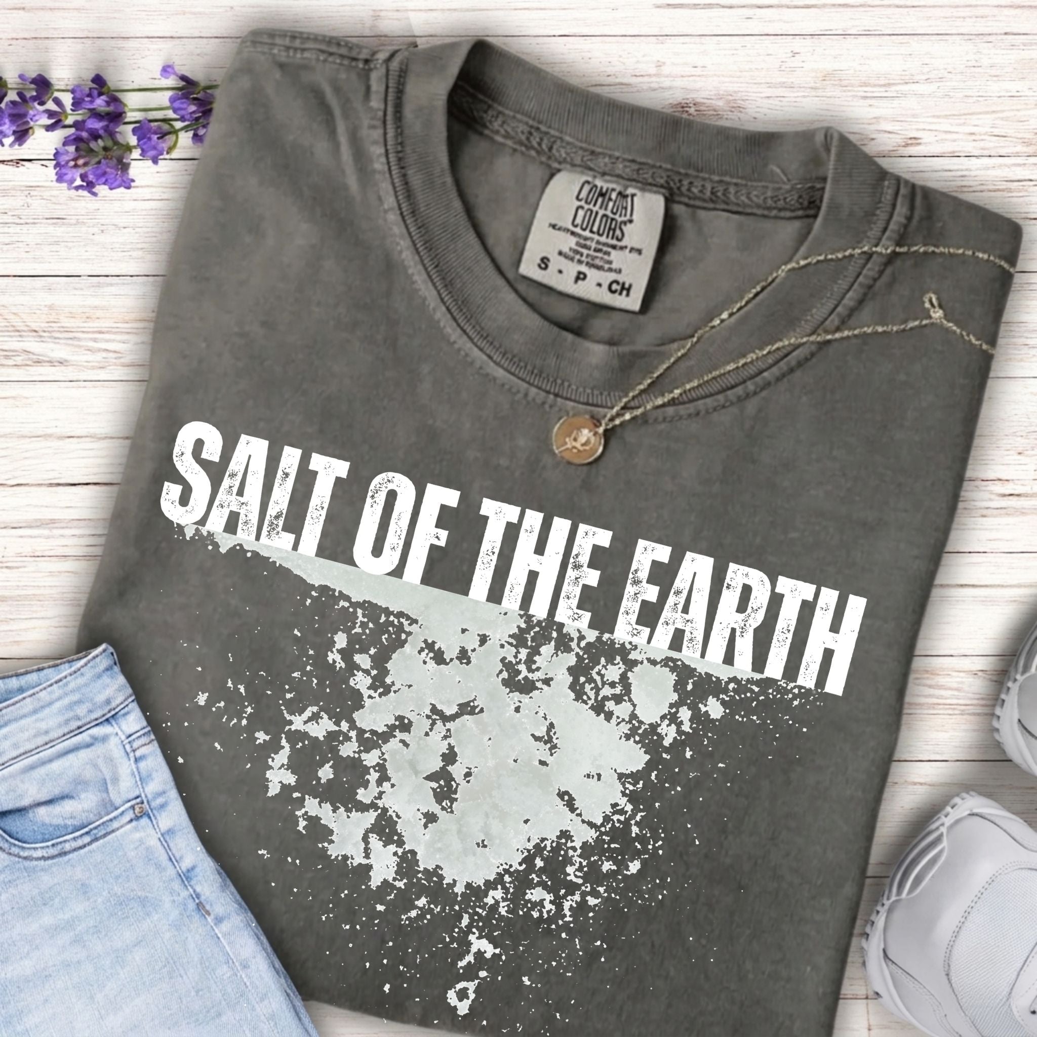 Youth Tee — "Salt of the Earth" Distressed Graphic Tee